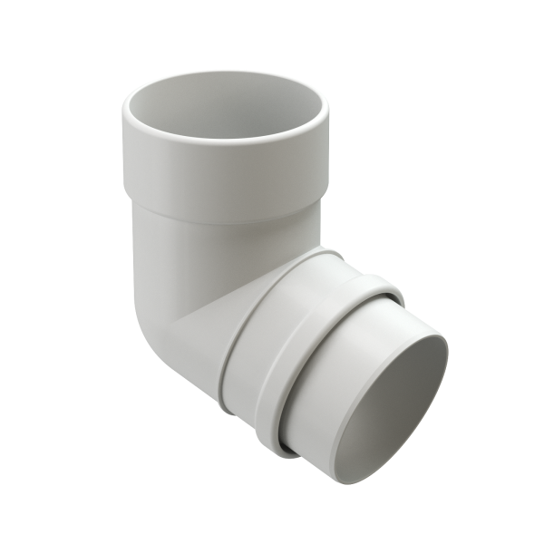 Колено 72˚ Docke Lux ПВХ Пломбир купить в Тосно