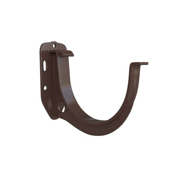 Водосток Альта-Профиль ПВХ – Кронштейн желоба водосточный (коричневый) купить в Тосно