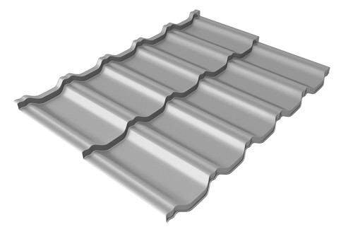 Металлочерепица модульная Квинта Uno Grand Line c 3D резом 0,5 Satin RAL 7004 сигнальный серый купить в Тосно