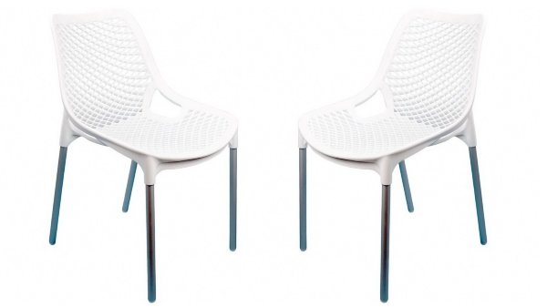 Стулья для уличных кафе белые купить в Тосно