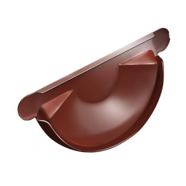 Водосток Grand Line 125x90 – Заглушка желоба RAL 8004 купить в Тосно