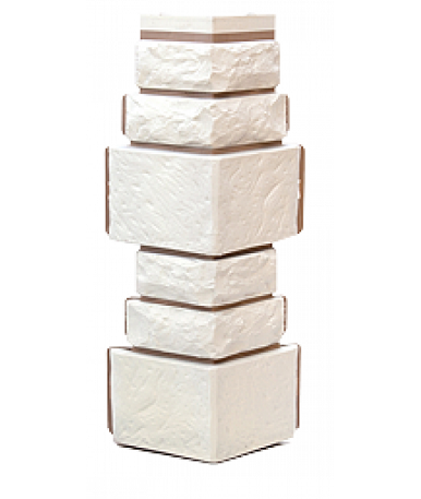 Угол T-Сайдинг-Дикий Камень Белый купить в Тосно