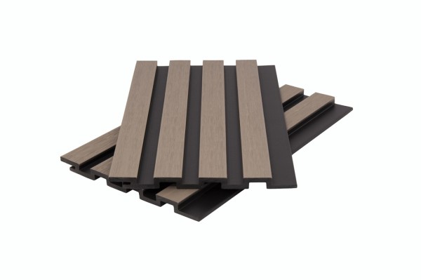 Стеновая панель брусковая двухцветная co-extrusion, snow mix купить в Тосно