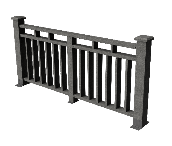 Ограждения декоративное ДПК GRINDERDECO Европа серый базальт купить в Тосно