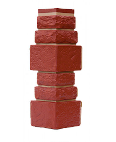 Угол T-Сайдинг-Дикий Камень Красный купить в Тосно