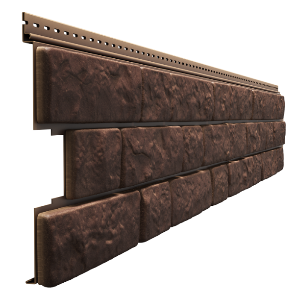 Фасадная панель Docke BERGART под камень Кедровый орех купить в Тосно