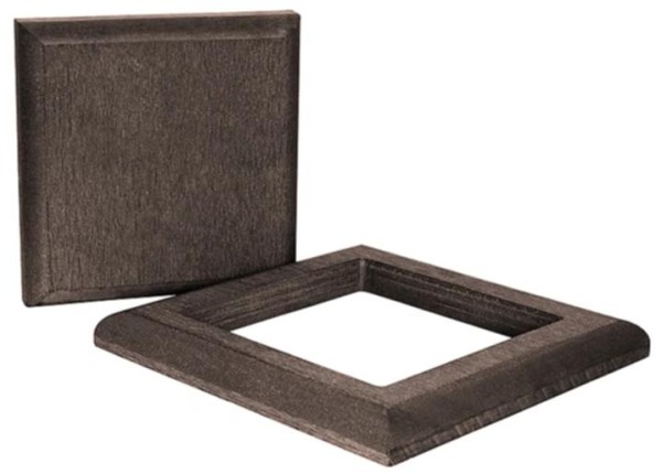 Комплект крышка и юбка ДПК для столба Polivan DENPASAR темно-коричневый купить в Тосно