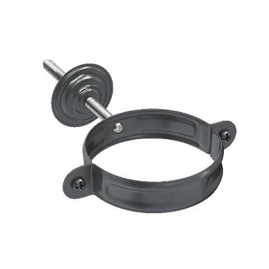 Водосток Aquasistem, система 150/100 - Комплект крепления трубы RAL 7024 Тёмно-серый купить в Тосно