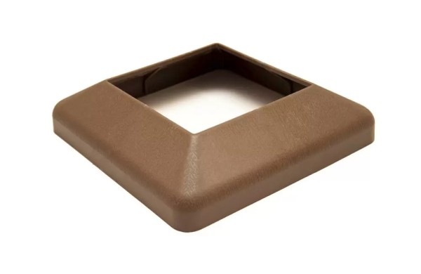 Крышка нижняя ПВХ для столба Deckart 100х100 Шоколад купить в Тосно