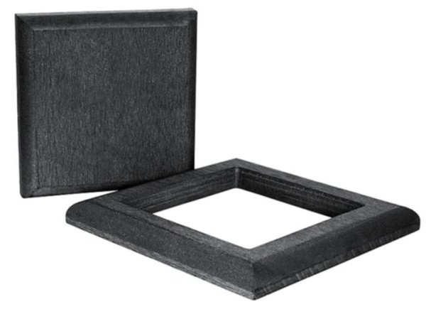 Комплект крышка и юбка ДПК для столба Polivan DENPASAR черный купить в Тосно