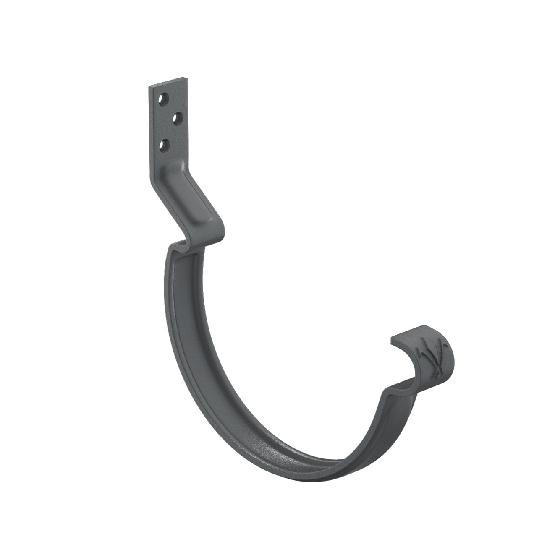 Водосток Aquasistem, система 150/100 - Крюк крепления желоба короткий RAL 7024 Тёмно-серый купить в Тосно