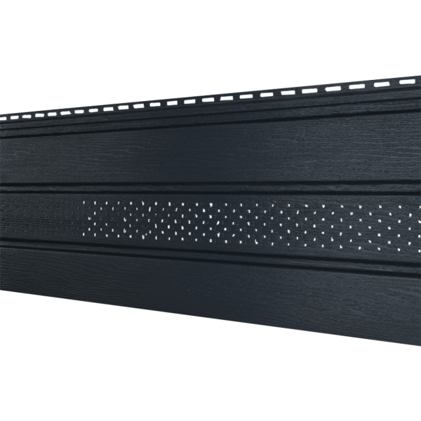 Софит Ю-Пласт Классический, перфорация по центру графит купить в Тосно