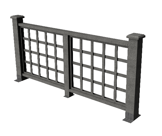 Ограждения декоративное ДПК GRINDERDECO Дувр серый базальт купить в Тосно