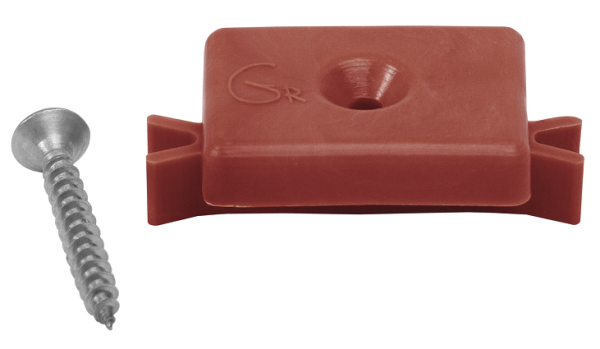 Пластиковая клипса с саморезом, Grinder шовный монтаж 5 mm красный купить в Тосно