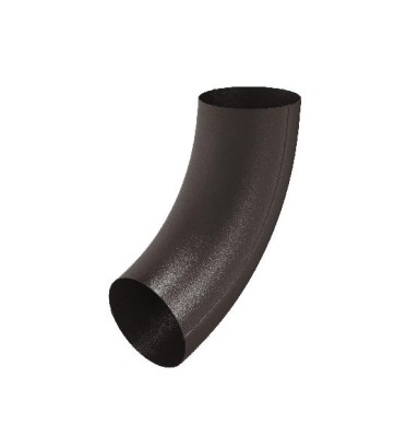 Водосток Aquasistem, Система 125x90 - Колено трубы RR 32 Тёмно-коричневый matt