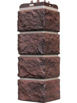 Угол наружный Grand Line Колотый Камень Кофе, Шов темно-бежевый купить в Тосно