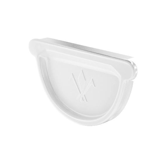 Водосток Aquasistem, система 125x90 - Заглушка универсальная с резиновым уплотнителем RAL 9003 Белый купить в Тосно