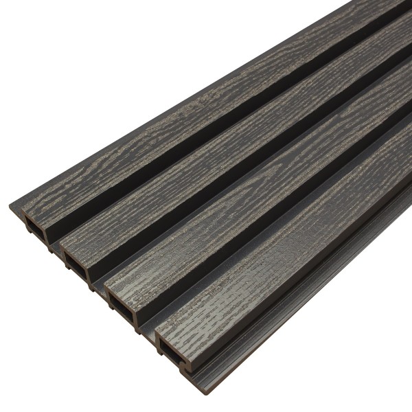 Фасадная доска из ДПК Faynag Wood Рейка Мокрый Асфальт купить в Тосно