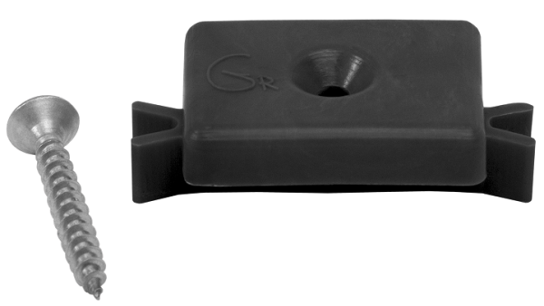 Пластиковая клипса с саморезом, Grinder шовный монтаж 5 mm чёрный купить в Тосно