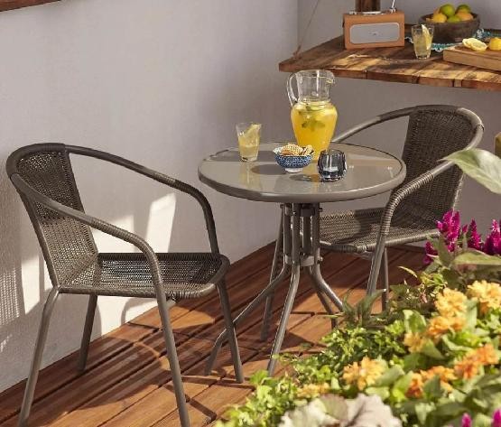 Комплект плетеной мебели AFINA из иск. ротанга Асоль-7 TLH-037B/TLH-060 brown-2pcs купить в Тосно