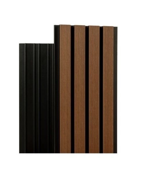 Фасадная реечная панель Ecodecking Скай коэкструзия 200х20х3000 Тик купить в Тосно