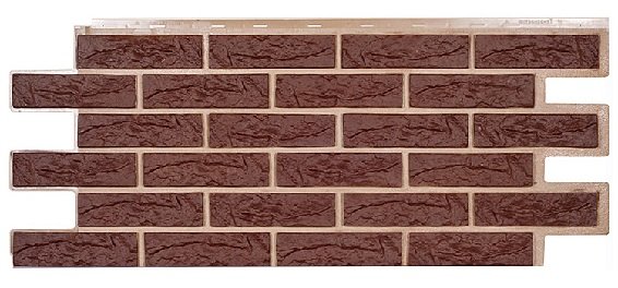 Фасадная панель Техоснастка, Лондон Брик, Коричневый купить в Тосно
