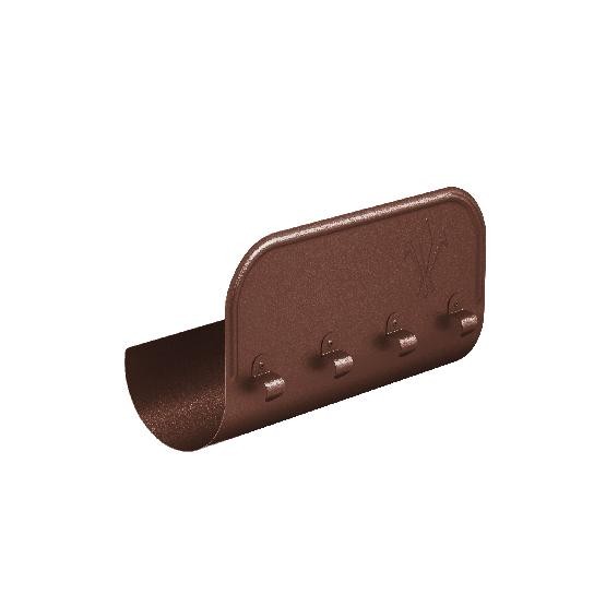 Водосток Aquasistem, Система 125x90 - Ограничитель перелива прямой RAL 8017 Коричневый matt купить в Тосно