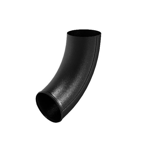 Водосток Aquasistem, система 125x90 - Отвод трубы RAL 9005 Чёрный купить в Тосно