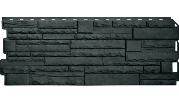 Фасадная панель Альта-Профиль Скалистый камень ЭКО Графит купить в Тосно