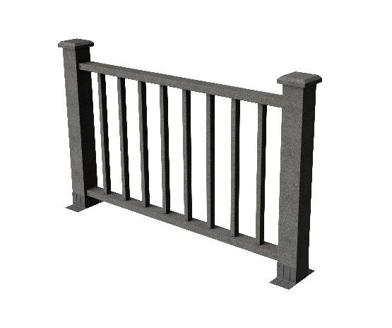 Ограждения декоративное ДПК GRINDERDECO Альма 1500 со скрытым крепежом серый базальт купить в Тосно