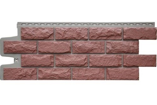 Фасадные панели Grand Line Колотый Камень Корица, Шов тёмно-бежевый купить в Тосно