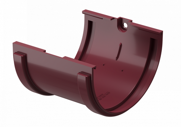 Соединитель желобов ПВХ Docke STANDART красный купить в Тосно