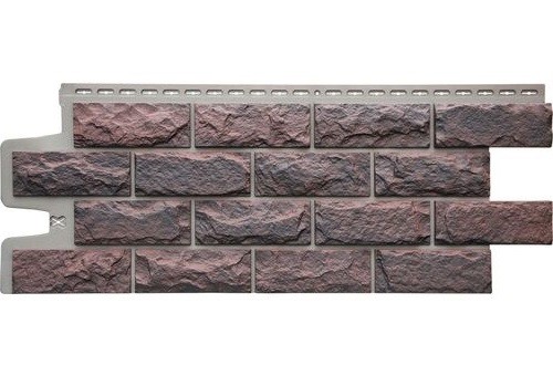 Фасадные панели Grand Line Колотый Камень Кофе, Шов тёмно-бежевый купить в Тосно