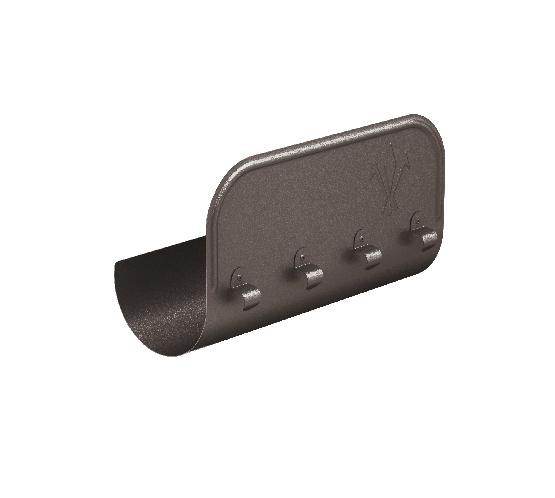 Водосток Aquasistem, Система 125x90 - Ограничитель перелива прямой RR 32 Тёмно-коричневый matt купить в Тосно