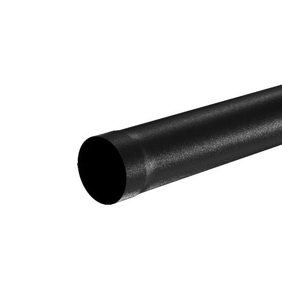 Водосток Aquasistem, система 125x90 - Труба водосточная 1.00м RAL 9005 Чёрный купить в Тосно