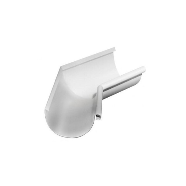 Водосток Grand Line 125x90 – Угол внутренний 135° RAL 9003 купить в Тосно