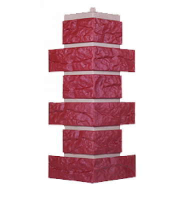 Угол T-Сайдинг-Кирпич Лондон Брик Красный