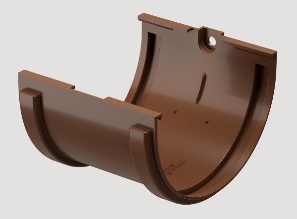 Соединитель желобов ПВХ Docke STANDART Светло-коричневый купить в Тосно