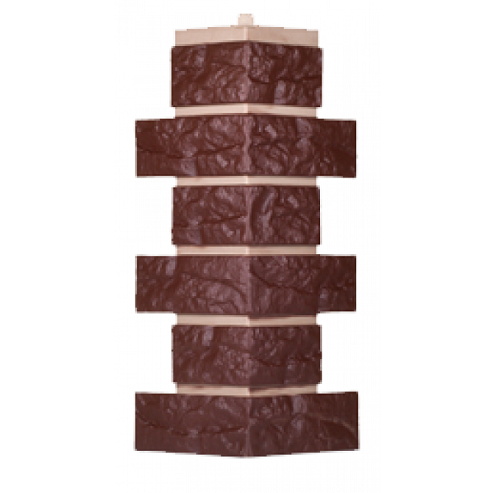 Угол T-Сайдинг-Кирпич Лондон Брик Коричневый купить в Тосно