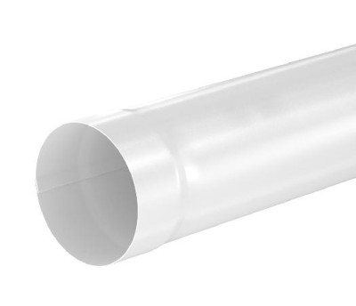 Водосток Aquasistem, система 125x90 - Труба водосточная 1.00м RAL 9003 Белый