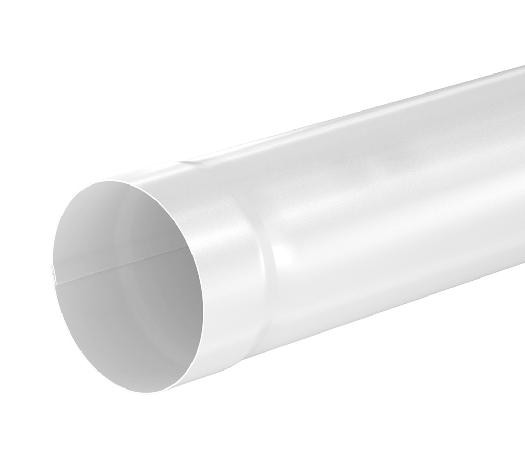 Водосток Aquasistem, система 125x90 - Труба водосточная 1.00м RAL 9003 Белый купить в Тосно