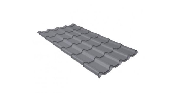 Металлочерепица камея 0,5 Satin RAL 7004 сигнальный серый купить в Тосно