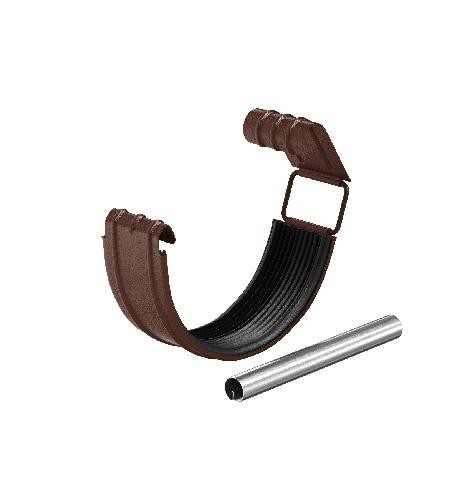 Водосток Aquasistem, Система 125x90 - Соединитель желоба с резиновым уплотнителем RAL 8017 Коричневый matt купить в Тосно