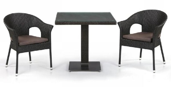 Комплект плетеной мебели AFINA из иск. ротанга T605SWT/Y79A-W53 Brown 2Pcs купить в Тосно