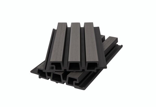 Фасадная панель брусковая двухцветная co-extrusion, grey dark купить в Тосно