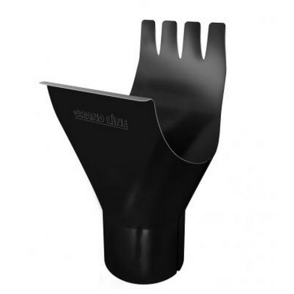 Водосток Grand Line 125x90 – Воронка желоба RAL 9005 купить в Тосно