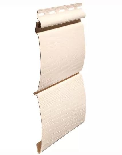 Виниловый сайдинг fineber (файнбер) - серия blockhouse (блокхаус) "бревно", слоновая кость купить в Тосно