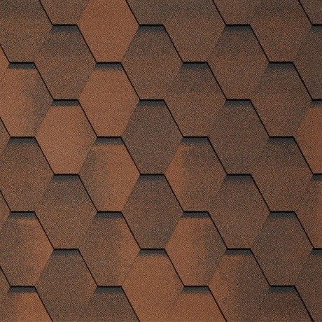 Гибкая черепица Tegola VENETO marrone 423 купить в Тосно