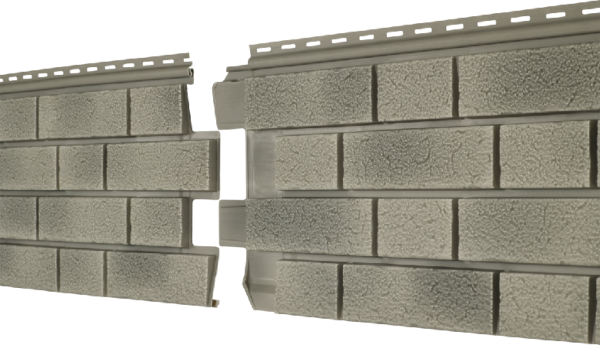 Фасадная панель Ю-пласт Стоун Хаус S-Lock Клинкер Балтик холодный цемент купить в Тосно