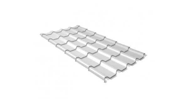 Металлочерепица камея 0,5 Satin RAL 9003 сигнальный белый купить в Тосно